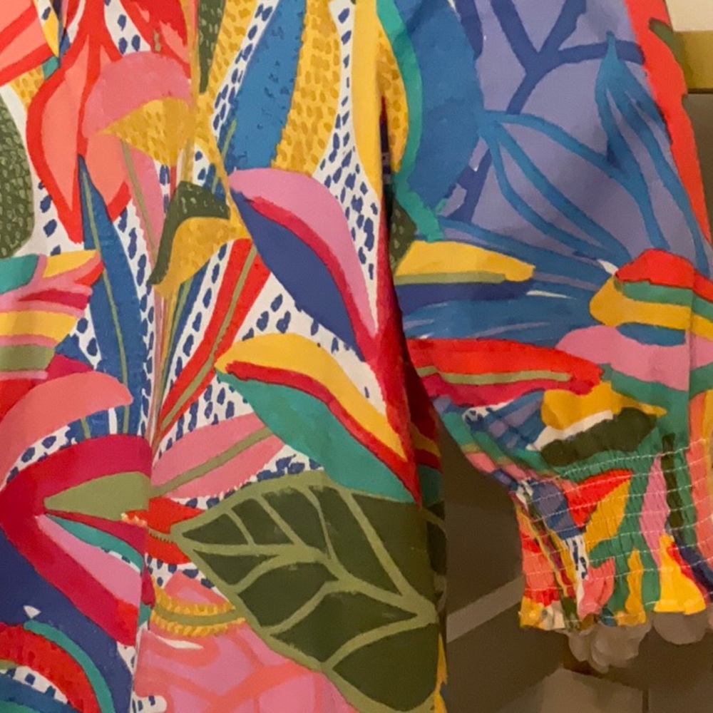 Sugarlips Vibrant Jungle Print Blouse - Picture 4 of 4